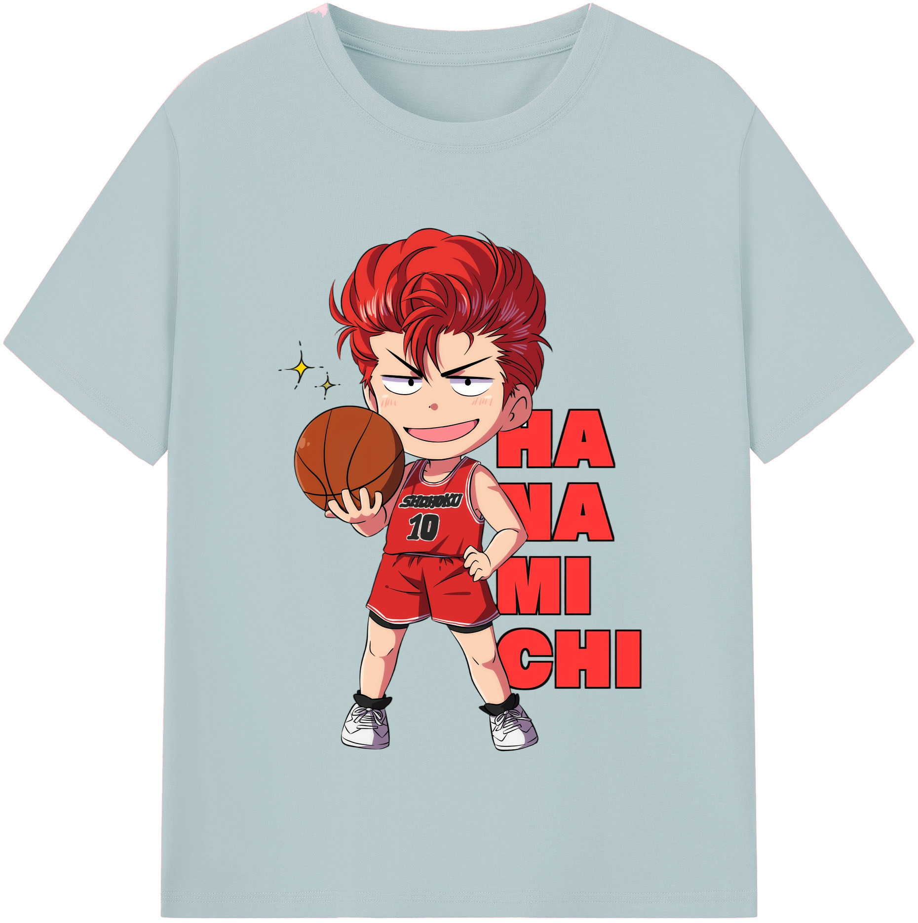 SLAM DUNK／スラムダンク 綿100％半袖Tシャツ（フロントプリント）